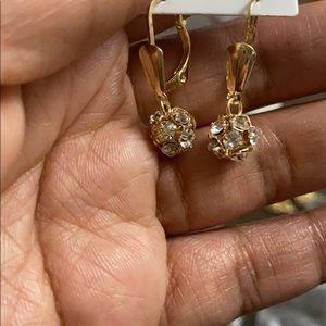 occasion earrings. Laminated gold 18k